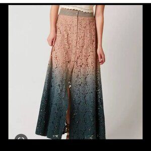 Gimmicks buckle ombre skirt